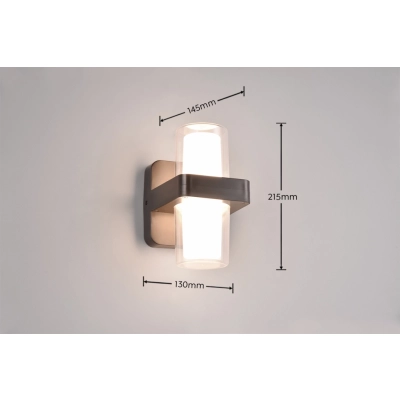 Limeira lampa ścienna IP44 LED 2x4W 760m 3000K R24266232