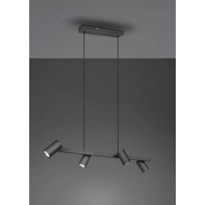 Marley lampa wisząca 4 x GU10 35 W czarna 302400432 TRIO Lighting