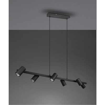 Marley lampa wisząca 6 x GU10 35 W czarna 302400632 TRIO Lighting