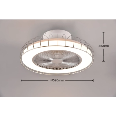 Sandfjord lampa sufitowa z wentylatorem LED 30W 3420lm 2700K-6500K R64122106