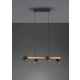 Marley lampa wisząca 4 x GU10 35 W czarno - drewniana 312490432 TRIO Lighting