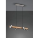 Marley lampa wisząca 4 x GU10 35 W nikiel - drewno 312490407 TRIO Lighting