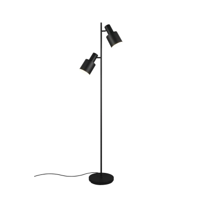 Agudo lampa podłogowa 2xE27 czarna 419400232 Trio Lighting