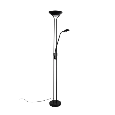 Spock lampa podłogowa LED 19W 2200lm + 5W 500lm 3000K czarna R42292132