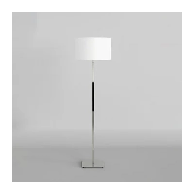 Azumi Floor lampa podłogowa E27 polerowany nikiel abażur Drum 420 biały Astro