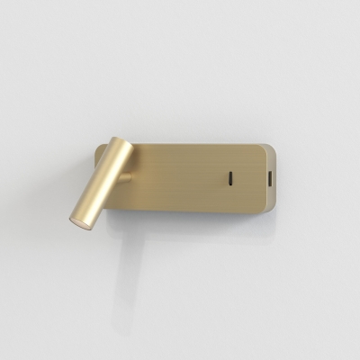 Enna Surface USB kinkiet 3,6W 134lm 2700K matowy złoty