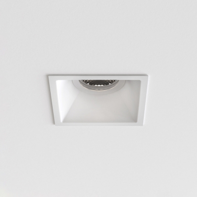 Minima Square Fixed Fire-Rated IP65 lampa sufitowa GU10 matowy biały