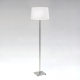 Azumi Floor lampa podłogowa E27 matowy nikiel abażur Drum 420