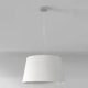 Pendant Suspension Kit 2 lampa wisząca E27 matowy nikiel abażur Tapered Round 400 Pleated biały