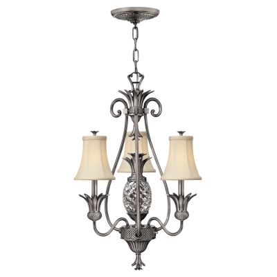 PLANTATION 3LT żyrandol Antique Nickel Hinkley Elstead Lighting