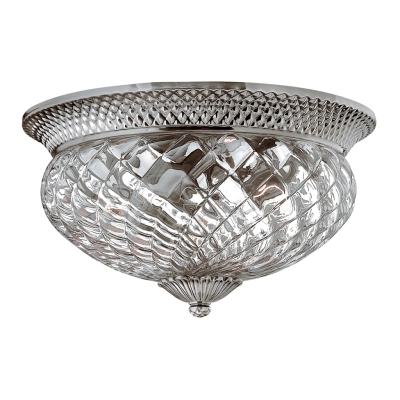 PLANTATION 3LT Large plafon Antique Nickel Hinkley Elstead Lighting