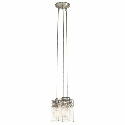 Brinley 3lt lampa wisząca Nickel Elstead Lighting kichler