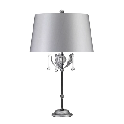 Amarilli 1 lampka stołowa 1xE27 czarna srebrna Elstead Lighting