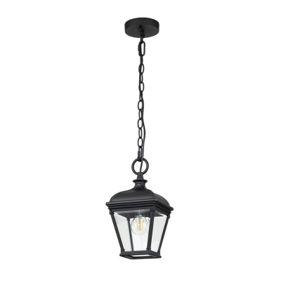 Bayview 1 lampa wisząca IP44 1xE27 czarna Elstead Lighting