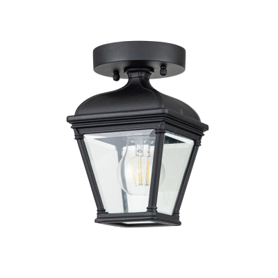 Bayview 1 lampa sufitowa IP44 1xE27 czarna Elstead Lighting