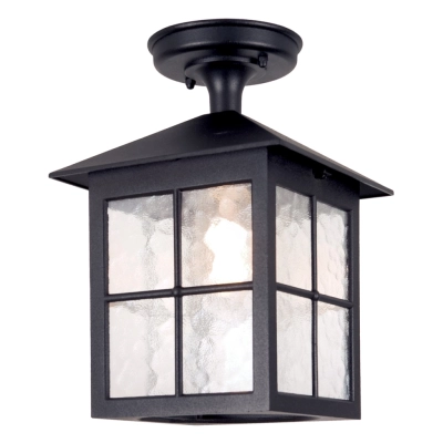 Winchester lampa sufitowa 1xE27 IP44 czarna Elstead Lighting