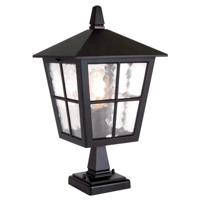 Canterbury lampa stojąca 1xE27 IP43 czarny Elstead Lighting