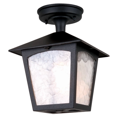 York lampa sufitowa 1xE27 IP44 czarna Elstead Lighting