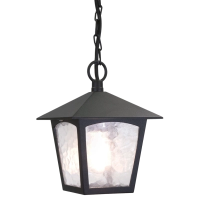 York lampa wisząca 1xE27 IP44 czarna Elstead Lighting