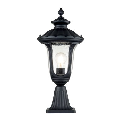 Chicago 1 lampa stojąca IP44 1xE27 czarna Elstead Lighting