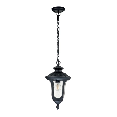 Chicago 1 lampa wisząca IP44 1xE27 czarna Elstead Lighting