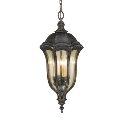 Baton Rouge lampa wisząca 4xE14 IP44 orzechowa Elstead Lighting