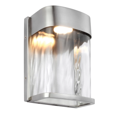 Bennie kinkiet LED 14W 1000lm 2700K IP44 stal szczotkowana Elstead Lighting