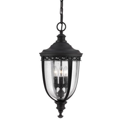 English Bridle lampa wisząca 3xE14 IP23 czarna Elstead Lighting