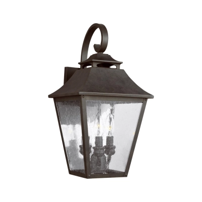 Galena 3 kinkiet IP44 1xE14 ciemnobrązowy Elstead Lighting