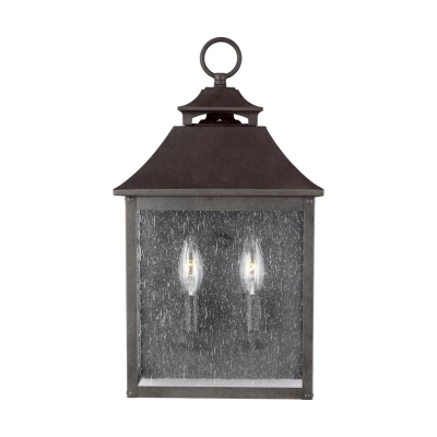 Galena 2 kinkiet IP44 2xE14 ciemnobrązowy Elstead Lighting