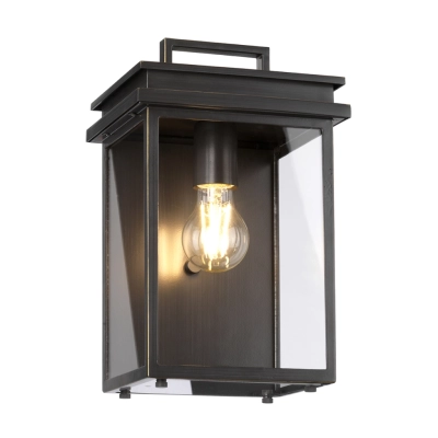 Glenview kinkiet E27 IP44 antyczny brąz Elstead Lighting