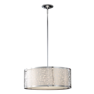 Joplin 3 lampa wisząca 3xE27 chrom Elstead Lighting