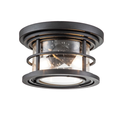 Lighthouse lampa sufitowa 2xE27 IP44 czarna Elstead Lighting