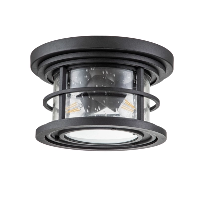 Lighthouse lampa sufitowa 2xE27 IP44 czarna Elstead Lighting