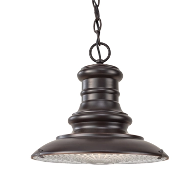 Redding Station 1 lampa wisząca 1xE27 IP44 brąz Elstead Lighting