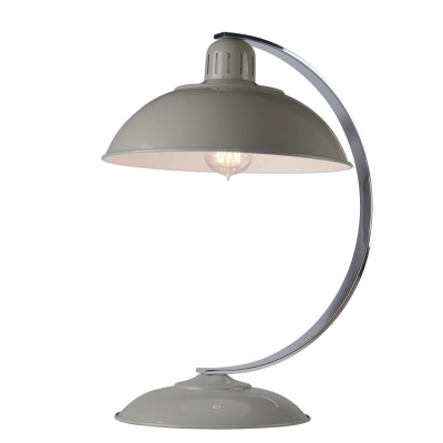 Franklin 1 lampka stołowa 1xE27 szara Elstead Lighting