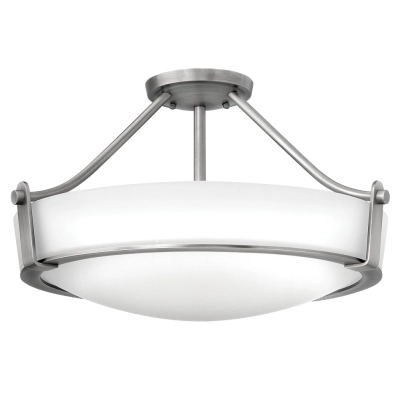 Hathaway lampa sufitowa 3xE27 antyczny nikiel Elstead Lighting