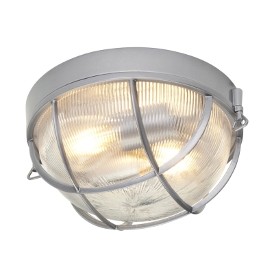 Marina lampa sufitowa 2xE27 IP44 srebrna Elstead Lighting