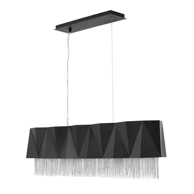 Zuma lampa wisząca 6xE27 czarny srebrny Elstead Lighting