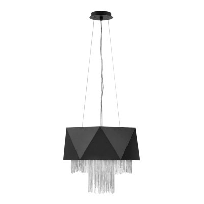 Zuma lampa wisząca 6xE27 czarny srebrny Elstead Lighting