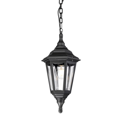 Kinsale lampa wisząca 1xE27 IP44 czarna Elstead Lighting