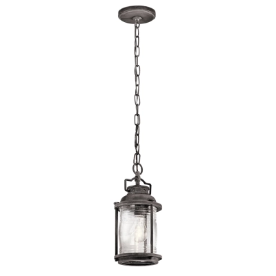 Ashlandbay 1 lampa wisząca IP44 1xE27 stary cynk Elstead Lighting