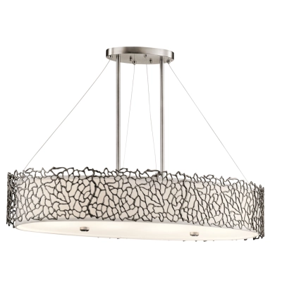 Silver Colar 4 lampa wisząca 4xE27 pewter Elstead Lighting