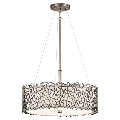 Silver Colar 3 lampa wisząca 3xE27 pewter Elstead Lighting