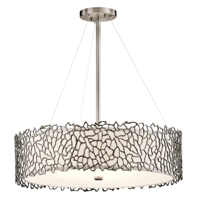 Silver Colar 4 lampa wisząca 4xE27 pewter Elstead Lighting