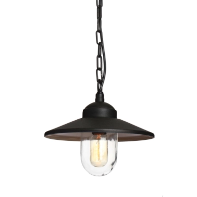 Klampenborg lampa wisząca E27 IP44 czarna Elstead Lighting