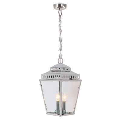 Mansion House lampa wisząca 3xE14 IP44 nikiel Elstead Lighting