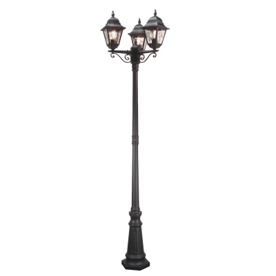 Norfolk lampa stojąca 3xE27 IP44 czarna Elstead Lighting