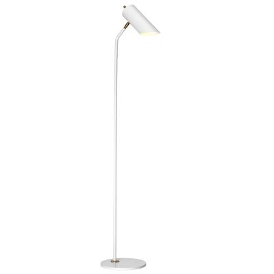 Quinto 1 lampa podłogowa 1xE27 biały mosiądz Elstead Lighting