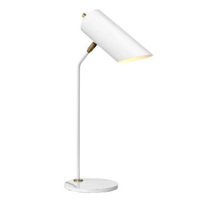 Quinto 1 lampka stołowa 1xE27 biała mosiądz Elstead Lighting